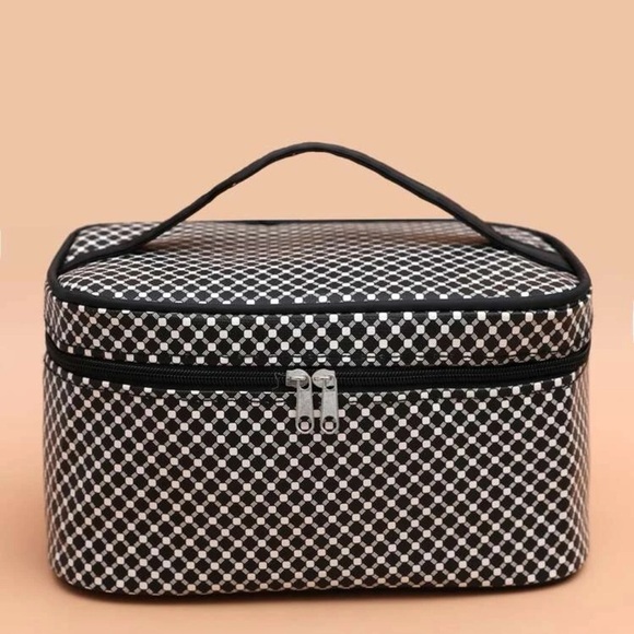 Black Design Cosmetic Travel Makeup bag Packing Cube - Picture 3 of 5